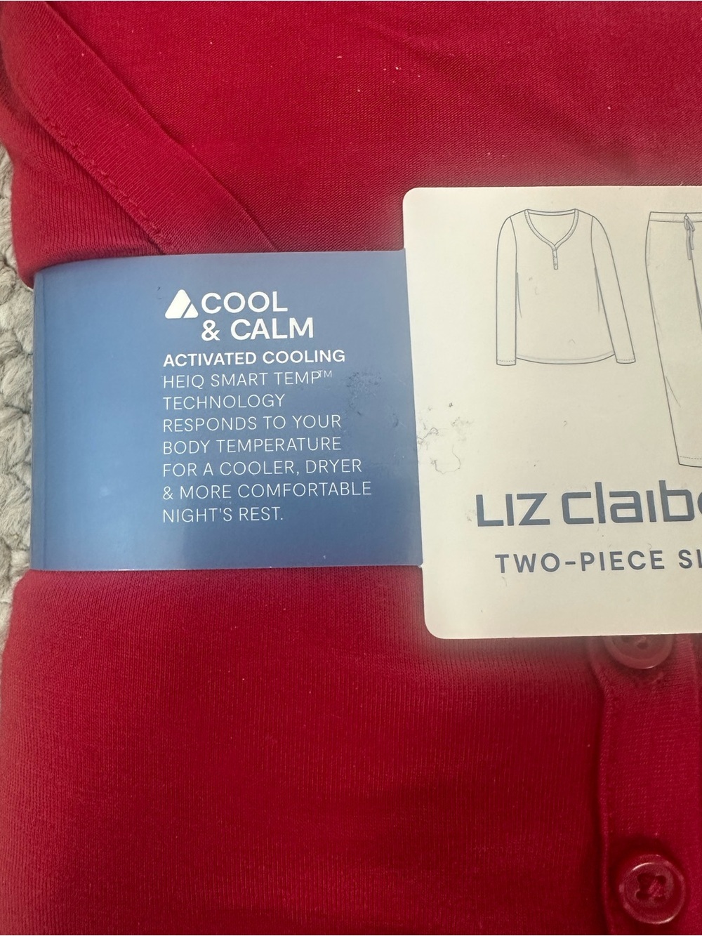 NWT Liz Claiborne Women’s Two-Piece Plaid Sleep Set - Picture 4 of 7